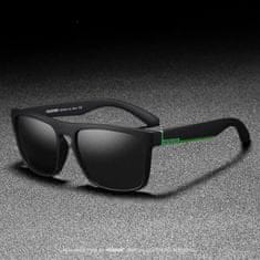 KDEAM Sunbury 2 sluneční brýle, Black & Green / Black