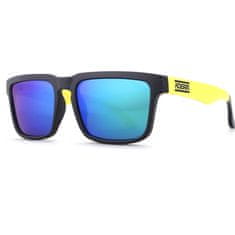 KDEAM Quincy 2 sluneční brýle, Black & Yellow / Green