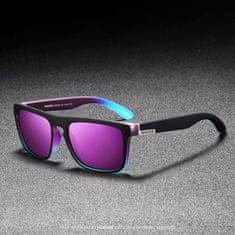 KDEAM Sunbury 3 sluneční brýle, Black & Purple / Purple