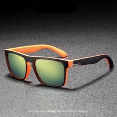 KDEAM Sunbury 11 sluneční brýle, Black & Orange / Yellow