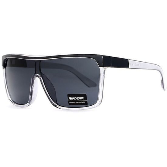 KDEAM Scottmc 1 sluneční brýle, Black & Clear / Black