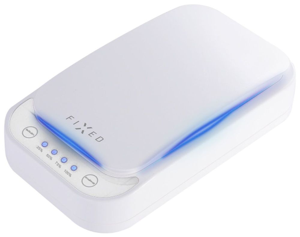 FIXED UV sterilizér pro mobilní telefony s nabíjením FIXSTE-WH, bílý - zánovní