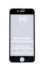 SmartGlass Tvrzené sklo na iPhone SE 2022 Full Cover černé 71032