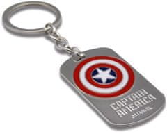 EUROSWAN Kovový přívěsek na klíče Avengers Captain America Dog Tag 3D