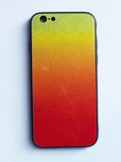 OEM Glass case SHINNING pro Samsung Galaxy J4 Plus (2018) J415 - oranžovo/zelený