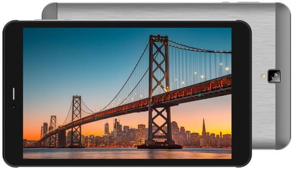 Tablet iGet SMART W82, 3G, štíhlý, kompaktní rozměry, kovový, levný, dostupný tablet