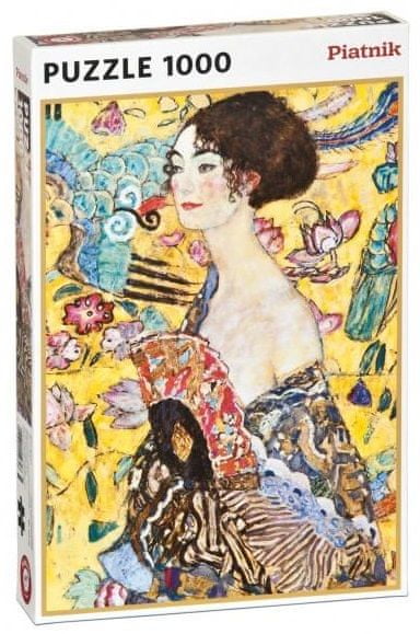 Piatnik Klimt - Dáma s vějířem 1000 dílků