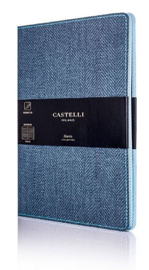 Castelli Italy Zápisník Harris Slate Blue