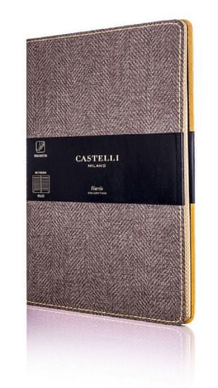 Castelli Italy Zápisník Harris Tobacco Brown