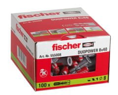 Fischer Hmoždinky DuoPower 8x40 - 100ks 