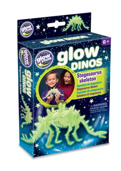 GlowStars Glow Dinos 3D kostra Stegosaura