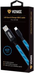 Yenkee YCU 341 BE LED USB C kabel / 1 m