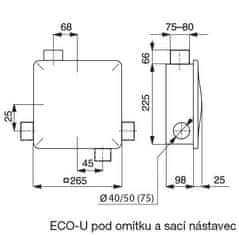 WERNIG  EDV radiální ventilátor SILENT ECO U 100 H IPX5, bílý