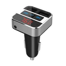 Solight  FM transmitter s bluetooth připojením do auta, 2x USB + handsfree