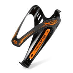 RaceOne X3 RACE košík na láhev - černo/oranžový matný