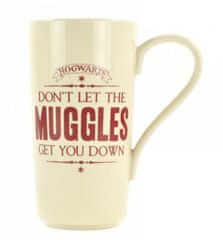 CurePink Keramický latte hrnek Harry Potter: Muggles (objem 500 ml)