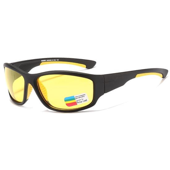 KDEAM Forest 3 sluneční brýle, Black / Yellow