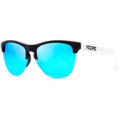KDEAM Borger 2 sluneční brýle, White & Black / Blue