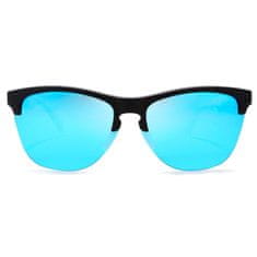 KDEAM Borger 2 sluneční brýle, White & Black / Blue