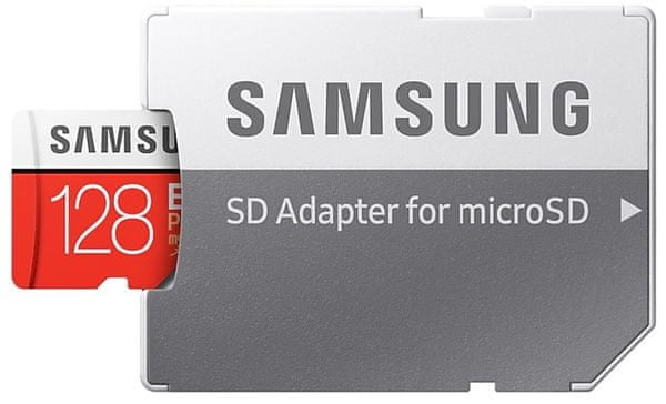 Paměťová karta Samsung micro SDXC 128GB EVO Plus + SD adaptér vysoká kapacita vysoká rychlost 4K UHD