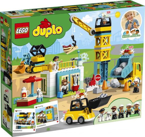 LEGO DUPLO® Town 10933 Stavba s věžovým jeřábem