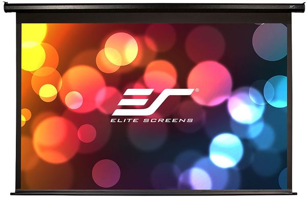 Elite-Screens elektrická roleta, 125 × 221 cm, 100, 16:9 (ELECTRIC100H) 10 palcové bílá černé okraje kontrast široký pozorovací úhel