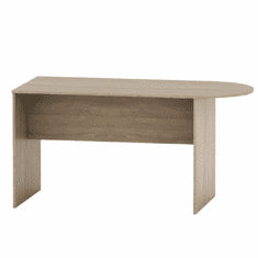 KONDELA Zasedací stůl s obloukem 150, dub sonoma, TEMPO ASISTENT NEW 022