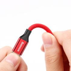 BASEUS Yiven Braid kábel USB / Lightning 1,8m, červený