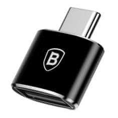 BASEUS adaptér USB / USB Type-C OTG, černý
