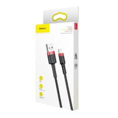 BASEUS Cafule kabel USB / Lightning QC3.0 1m, černý/červený