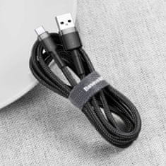BASEUS Cafule kabel USB / USB-C Quick Charge 3.0 2m, černý/šedý