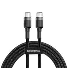 BASEUS Cafule kabel USB-C / USB-C PD2.0 QC3.0 3A 2m, černý/šedý
