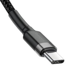 BASEUS Cafule kabel USB-C / USB-C 60W QC 3.0 1m, šedý