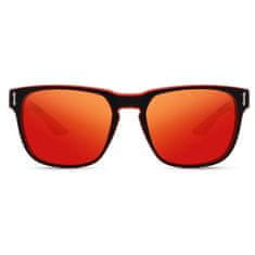 KDEAM Andover 3 sluneční brýle, Black & Pattern / Red