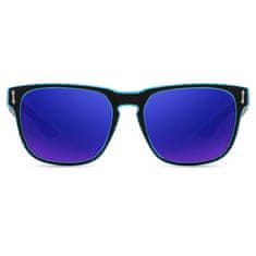 KDEAM Andover 6 sluneční brýle, Black & Pattern / Blue