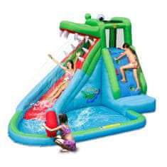 Happy Hop Crocodile Pool vodní skluzavka s bazénkem, skákací hrad
