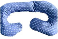 KHC KHC Potah na těhotenský kojící polštář Zuzanka Kotvy na modré - náhradní