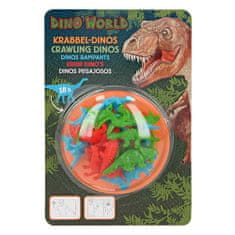 Dino World Plazící se dinosauři , 18 ks, barva zelená, modrá, červená, 047893_A