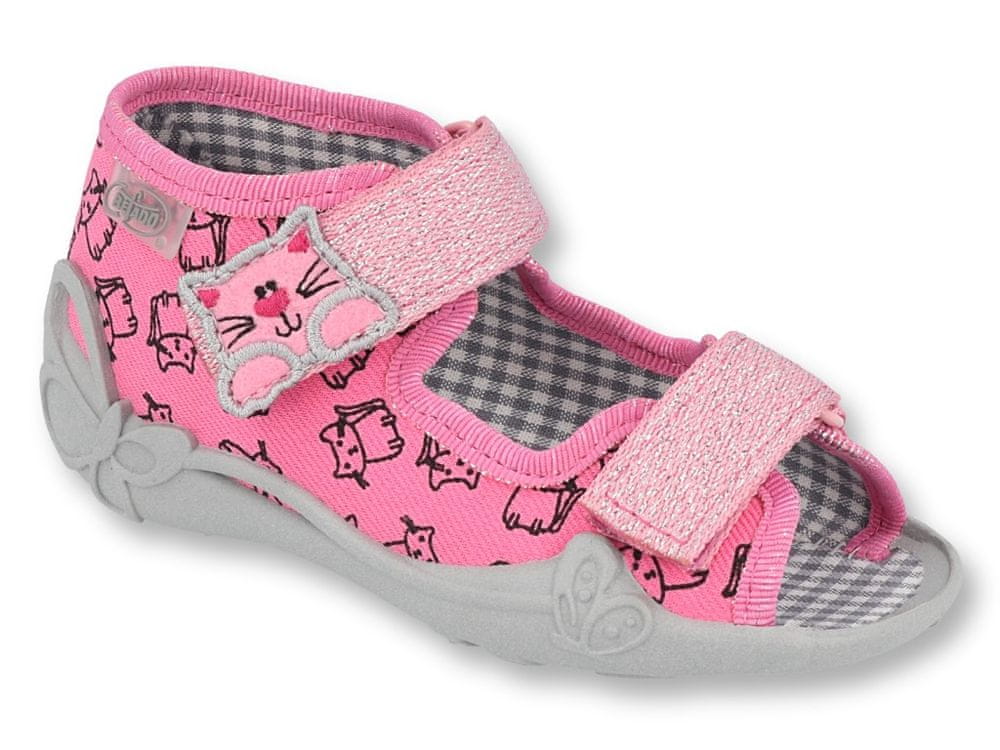 Befado Dívčí sandálky Papi 242P103 25 růžová