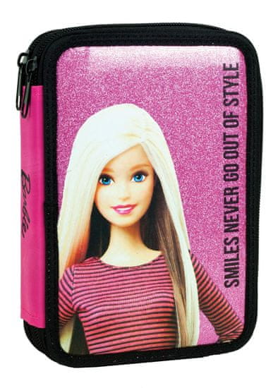 GIM Školní dvoupatrový penál Barbie Smiles – plněný