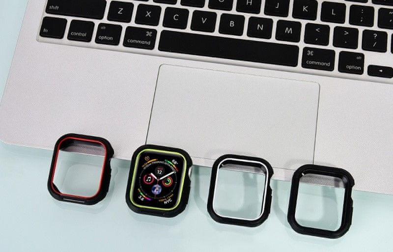 Coteetci COTEetCI pouzdro z polyuretanu a termoplastu pro Apple Watch 44 mm CS7050-BK, matné