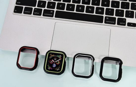 Coteetci COTEetCI pouzdro z polyuretanu a termoplastu pro Apple Watch 44 mm CS7052-BK, drsné