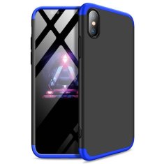 GKK 360 Full Body plastové pouzdro na iPhone XS Max, černé/modré
