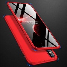 GKK 360 Full body plastové pouzdro na iPhone XR, červené