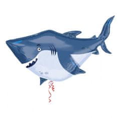 Amscan Fóliový balónek žralok 101x81cm 