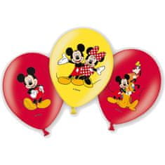 Amscan Latexový balónek Mickey 6ks 27,5cm -