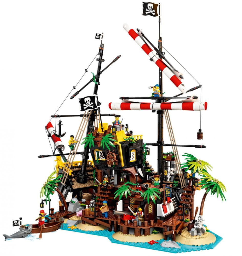 LEGO Ideas 21322 Zátoka pirátů z lodě Barakuda - rozbaleno