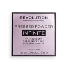 Makeup Revolution Transparentní lisovaný pudr Infinite univerzální odstín (Translucent Pressed Powder) 7 g