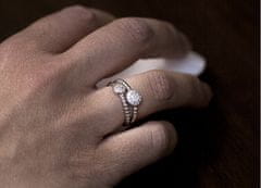 Beneto Stříbrný prsten se zirkony AGG335 (Obvod 50 mm)