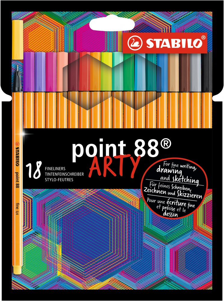 Levně Stabilo Linery Point 88 ARTY, 18 různých barev